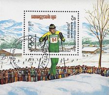 Kampuchea 1983 - Mi Bl 132 - YT BF 39 ( Sarajevo Olympics : Cross-country Skiing ) - Kampuchea