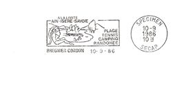 Département De L'Ain - Bregnier Cordon - Flamme Secap SPECIMEN - Freistempel