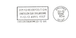 Département De L'Ain - Chatillon Sur Chalaronne - Flamme Secap SPECIMEN - Freistempel