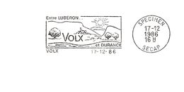 Département Des Alpes De Hautes Provences - Volx - Flamme Secap SPECIMEN - EMA (Print Machine)