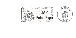 Département Des Hautes Alpes - Gap - Flamme Secap SPECIMEN - Freistempel