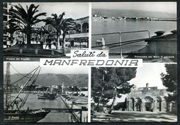 CV3475 MANFREDONIA (Foggia FG) Saluti Da, Con 4 Vedutine, FG, Viaggiata 1964 Per Cittiglio, Ottime Condizioni - Manfredonia