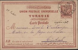 Turquie Entier CP 20 PA Rouge Marache Anatolie Kahramanmaraş 18 7 1888 Pour Aintab Gaziantep 19 7 88 Vente Antiquités - Briefe U. Dokumente