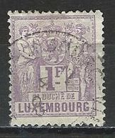 Luxemburg Mi 55B Perf. 13 1/2 O Used - 1882 Allegorie