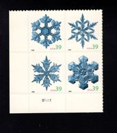 1037193100  2006 SCOTT 4104A POSTFRIS MINT NEVER HINGED EINWANDFREI - CHRISTMAS SNOWFLAKE  PLATE BLOCK - Unused Stamps