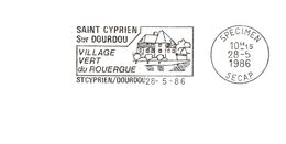 Département De L'Aveyron - St Cyprien Sur Dourdou - Flamme Secap SPECIMEN - EMA (Empreintes Machines à Affranchir)