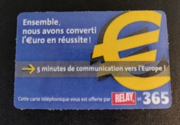 Télécarte 5 Minute Europe Relay 365 Euro 2002 - Otros & Sin Clasificación