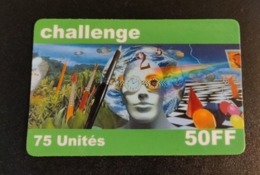 Télécarte Challenge 75 Unités 50 FF 2001 International - Otros & Sin Clasificación