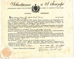 1846 CECCANO SPLENDIDO DOCUMENTO PARROCCHIALE S MARIA DI CORNIANO - Unclassified