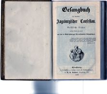 GERMAN  GEFANGBUCH -  STRASBURG  1888  ( Recueil De Chants) - Christianisme