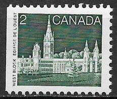 Canada 1985. Scott #939 (MNH) Parliament (West Block) - Single Stamps