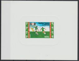 Bénin 1986 Mi. 440 Epreuve De Luxe Proof FIFA Football World Cup Fußball WM Soccer Coupe Du Monde Mexique Mexico Mexiko - 1986 – Mexique