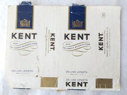 Paquet De Cigarettes Vide Cigarrettes Package Kent USA #14 - Etuis à Cigarettes Vides