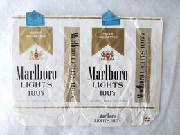 Paquet De Cigarettes Vide Cigarrettes Package Marlboro Lights USA #14 - Etuis à Cigarettes Vides