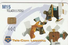 Lesotho, LS-LST-0007, 3rd Issue - AIDS, Stick To One Partner, AIDS Kills, 2 Scans. - Lesoto