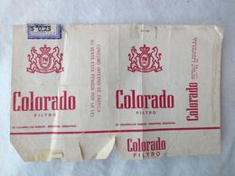 Paquet De Cigarettes Vide Cigarrettes Package Colorado Argentina Internal Use Only  #14 - Zigarettenetuis (leer)