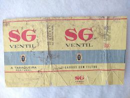 Paquet De Cigarettes Vide Cigarrettes SG Ventil Portugal OLD  #14 - Zigarettenetuis (leer)