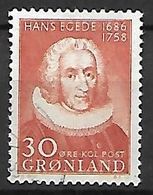 GROENLAND    -   1958  .  Y&T N° 32 Oblitéré.   Hans  Egede. - Gebraucht