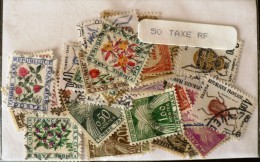 FRANCE Lot 50 Timbres TAXE Tous Differents - Andere & Zonder Classificatie