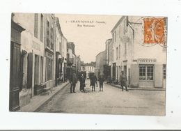 CHANTONNAY (VENDEE) 7 RUE NATIONALE (COIFFEUR BOULANGERIE MAGASIN MORTEAU ET ANIMATION) 1921 - Chantonnay