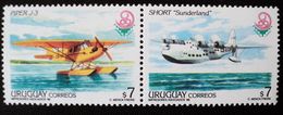 1999 URUGUAY Mnh - Hidroaviones Hidroavion Seaplane Wasserflugzeug Aviation Aircraft Avion Piper Flugzeug- Yvert 1832/3 - Uruguay