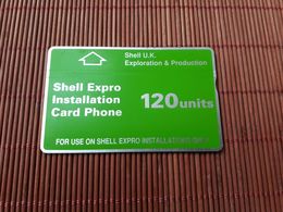 Phonecard SCHELL EXPO  128A  Used RARE - Piattaforme Petrolifere