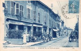 CARTE VENISSIEUX -AVENUE DE LA REPUBLIQUE - ANNEE 1924 - Vénissieux