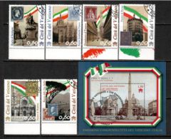 Vatican 2011 Mi# 1690-1695, Block 35 Used - 150th Anniv. Of Unification Of Italy - Oblitérés