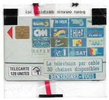 Monaco - MF13 - Télé Cablée - Gem1A Symmetr. Black, 01.1991, 120Units, 20.000ex, NSB - Monace