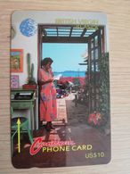 BRITSCH VIRGIN ISLANDS  US$ 10,-  BVI-10A   WOMAN ON PHONE  NEW LOGO      10CBVA     Fine Used Card   ** 2624 ** - Maagdeneilanden