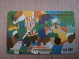 BRITSCH VIRGIN ISLANDS  US$ 20   BVI-17C   CARNIVAL 3      NEW LOGO      17CBVC     Fine Used Card   ** 2637** - Islas Virgenes