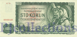 CZECHOSLOVAKIA 100 KORUN 1961 PICK 91c UNC - Tsjechoslowakije