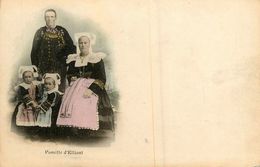 Elliant * Famille * Costume Coiffes Coiffe * Cpa Dos 1900 - Elliant