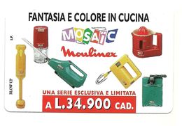 Italia - Tessera Telefonica Da 2.000 Lire N. 188 - Moulinex - Mosaico - Öff. Gedenkausgaben