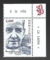 Monaco 2020 - Yv N° 3226 - 125ème Anniversaire De La Naissance De Marcel Pagnol - Neufs