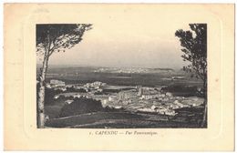 OCCITANIE CAPENDU AUDE : VUE PANORAMIQUE - CARTE PALAU CARCASSONNE N° 1 - Circulé MILITARIA ST NOM LA BRETECHE - Capendu