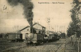 Nogent Le Rotrou * Gare Du Tramway * Ligne Chemin De Fer Eure Et Loir * Train Locomotive Machine - Nogent Le Rotrou