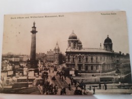 2 CARDS HULL DOCK OFFICES AND WILBERFORCE MONUMENT  ANIMATION - Hull