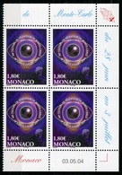 RC 18165 MONACO N° 2447 FESTIVAL DE TÉLÉVISION BLOC DE 4 COIN DATÉ NEUF ** TB - Unused Stamps