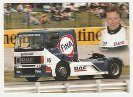 Fotokaart : DAF Trucks Eindhoven DAF FINA Racing Team 16) Richard Walker - Camions