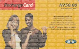 Nigeria, NG-MTN-REF-0024, Recharge Card - Woman And Man, 2 Scans. - Nigeria