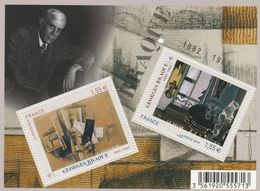 GROSSE TACHE BLANCHE SUR BLOC NEUF GEORGES BRAQUE F 4800 (bloc Sorti Du Livre Des Timbres 2013 ) - Unused Stamps