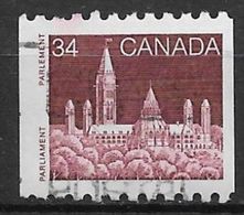 Canada 1985. Scott #952 (U) Parliament (Library)  *Complete Issue* - Coil Stamps