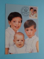 Les Princes Guillaume, Félix Et Louis 29-3-1988 ( See / Voir / Zie - Photo ) Jour D'Emission / FDC - Courvoisier ! - Famiglia Reale