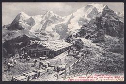 OLD CPA ** EIGER - MÖNCH Und JUNGFRAU - Mit  - Sehr Schön !! MIT BAUERNHOF ANIMIERT !! > Nach Charny ( France ) - Saint-Imier 