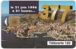 Monaco - MF42B - 377, Changement Numérotation - Cn. A Xxxxx638 - 06.1996, Solaic Afnor, 120Units, 100.000ex, Used - Monace