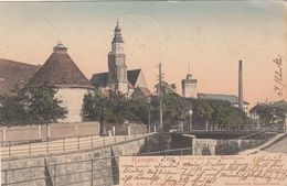 KAMENZ, Kirche Und Alter Wallthurm, Gelaufen Um 1906, Handcolorierte Künstlerkarte, Verlag: Brück & Sohn Meissen ... - Kamenz