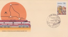 Australia PSE 030 1980 Tarcoola Alice Spring Railway,FDI - Enteros Postales