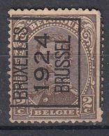 BELGIË - PREO - 1924 - Nr 89 A (Kantdruk) - BRUXELLES 1924 BRUSSEL - (*) - Typografisch 1922-26 (Albert I)