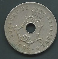 Belgique  25 CENTIMES 1908 BELGIE    Pia22903 - 25 Cent